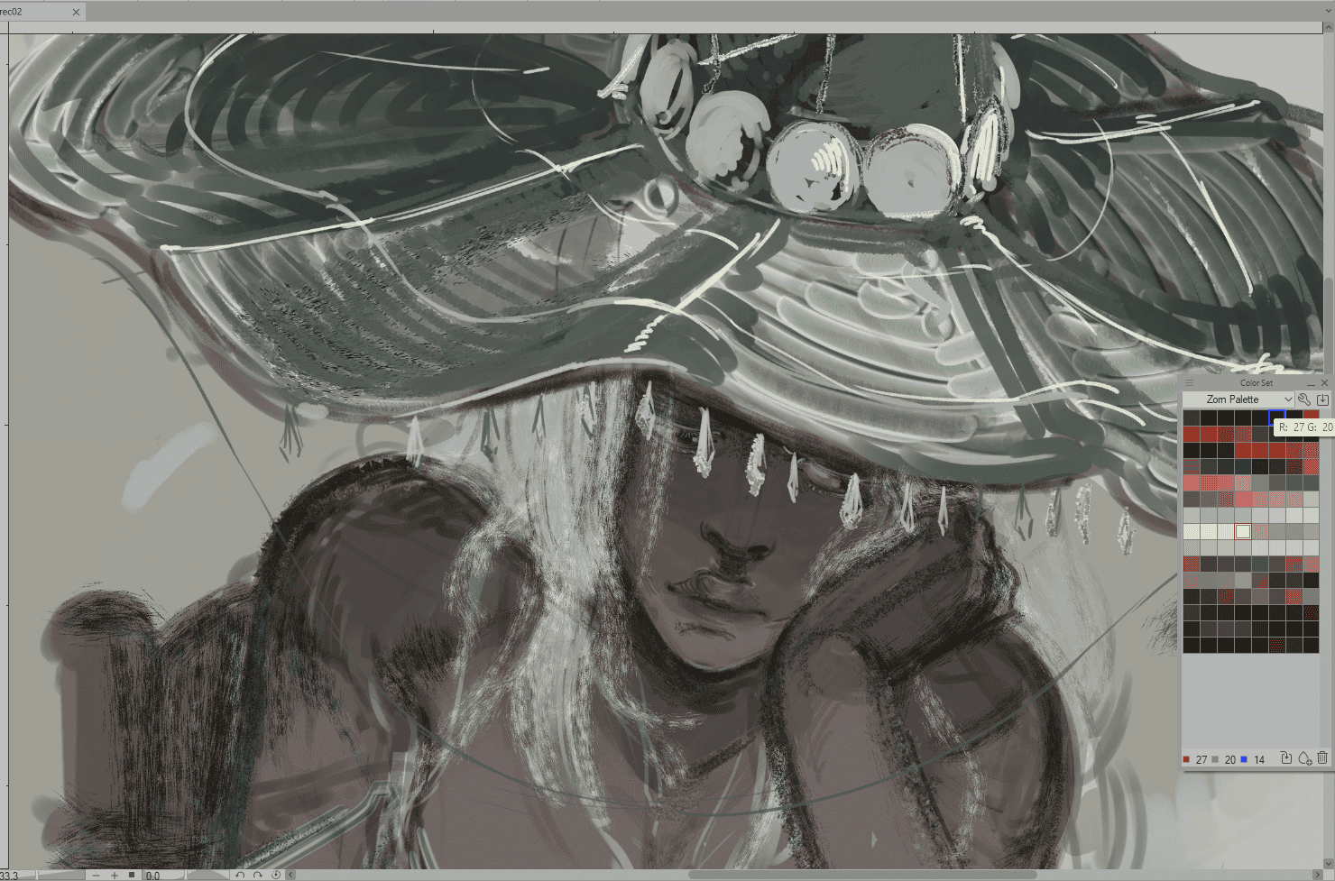 screeshot of a drawing of Recluse.